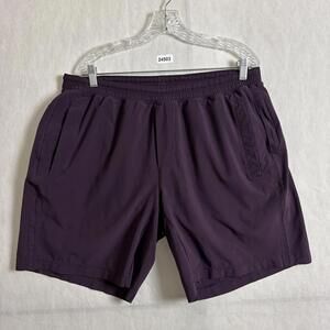 Lululemon Men’s Size XXL 2XL Purple Polyester 9" Lined Pace Breaker Shorts